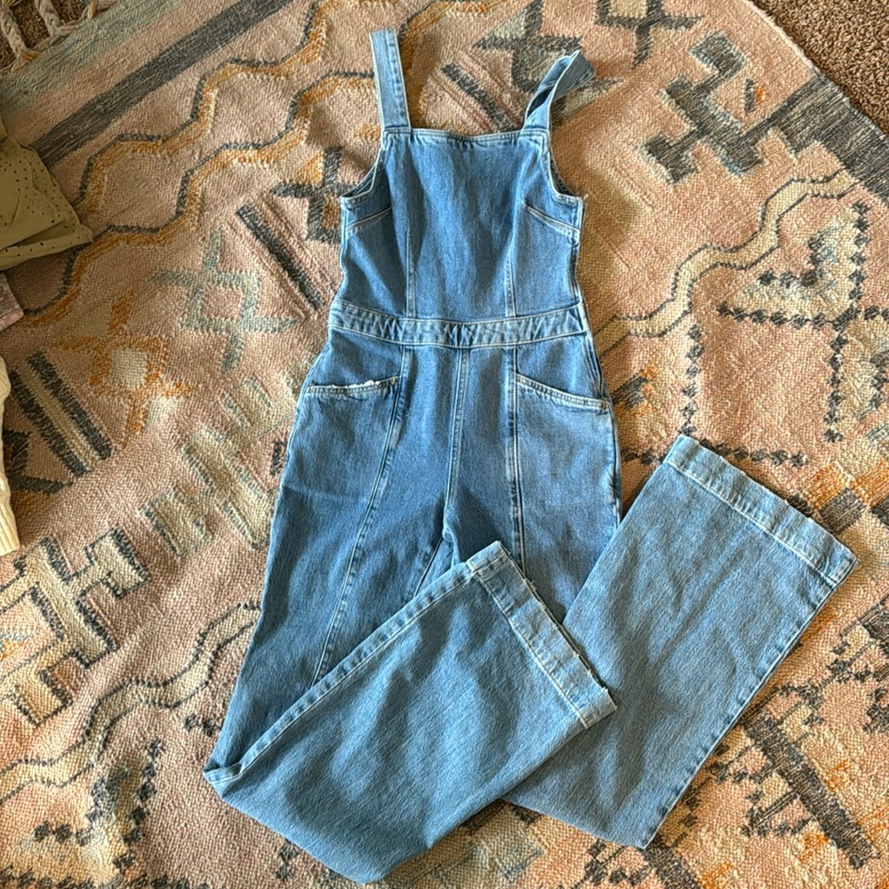Free People Denim Jumpsuit